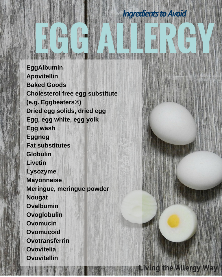 Egg ingredients