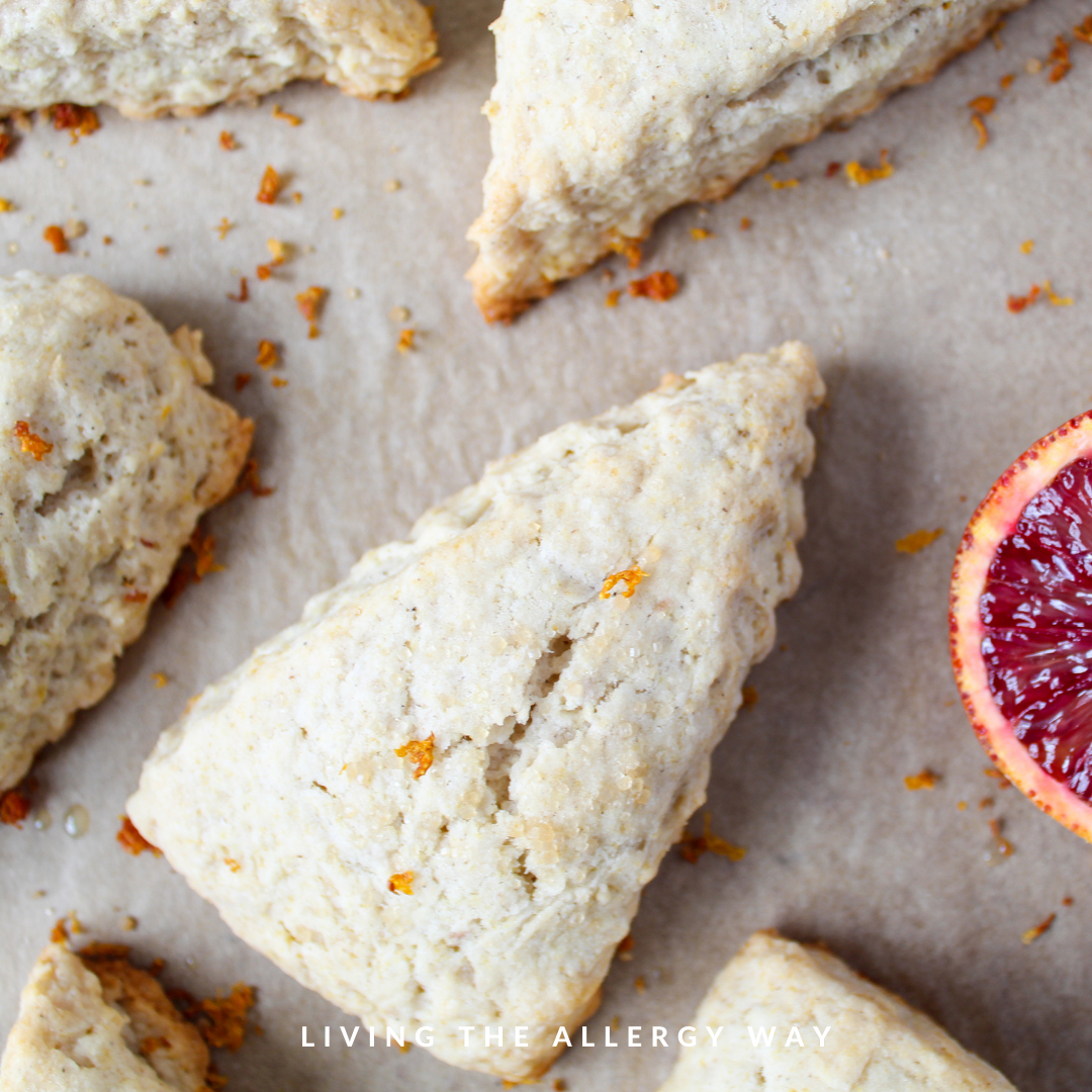 Vegan Blood Orange and Cardamom Scones » Living the Allergy Way